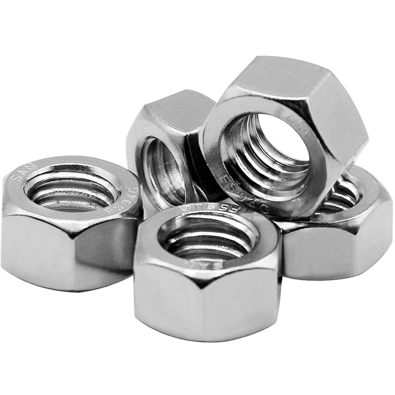 [Australia - AusPower] - Beduan 100PCS 1/4"-20 Nuts 18-8 304 (A2-70) Stainless Hardware Nuts Commercial Grade for Boats Dock Car 1/4-20 Packof 100 