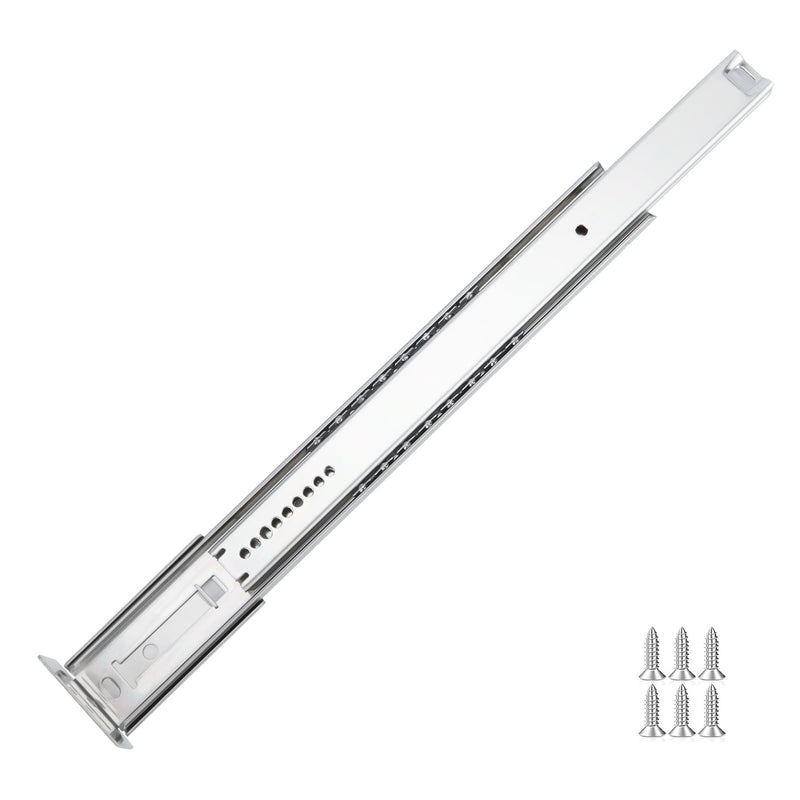 [Australia - AusPower] - LONTAN 2 Pcs Center Mount Drawer Slides Bottom Mount for Cabinet and Dresser 16 Inch Heavy Duty Drawer Rails 10.74" Extension Glide Track 