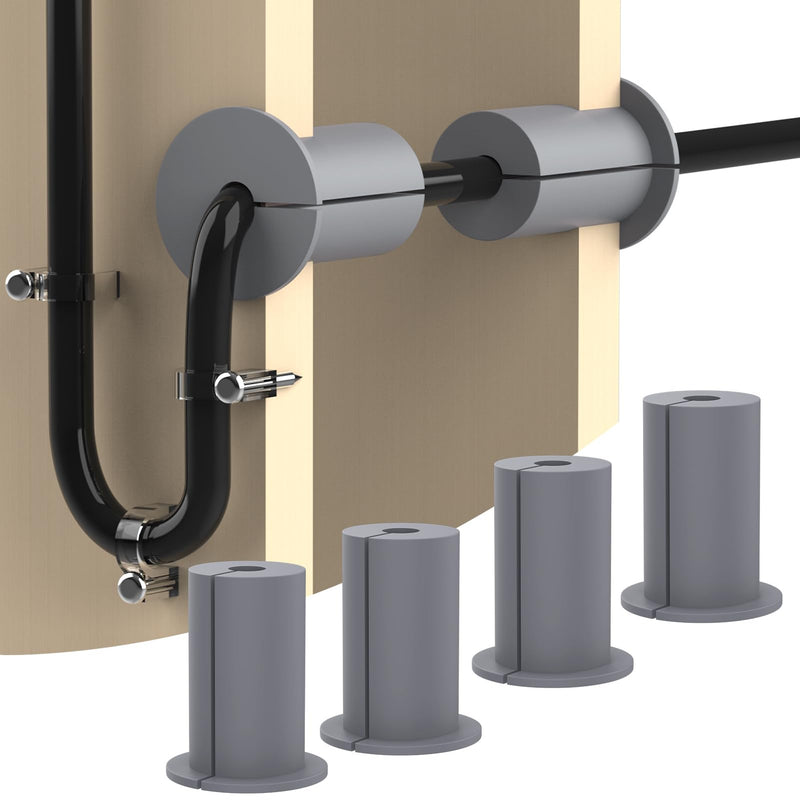 [Australia - AusPower] - Mity rain 4PCS Wall Grommets for Starlink Cable, Accessories Compatible with Starlink Mount for Streaming Organizing Protecting Cords, Feed-Through Bushings for 1 inch Hole Routing Kit 