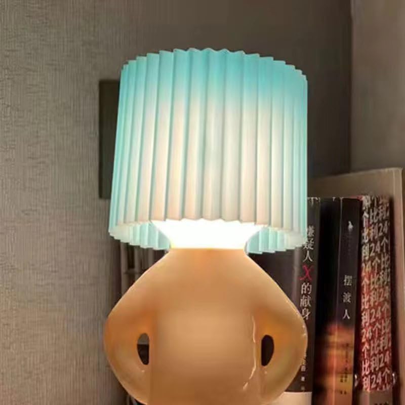 [Australia - AusPower] - Funny Bedside Table Lamp, Birthday Gifts for Men Women,Valentines Day Gifts for Him Her Boyfriend, Shy Boy Table Lamp, White Elephant Gifts for Adults,Funny Gifts for Men Women, Adult Gag Gifts Blue 