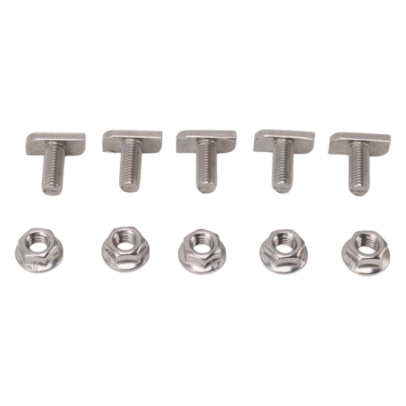 [Australia - AusPower] - 15 Set Hammer Head Bolt T Screw, T Slot Bolts M8 Stainless Steel Screws Thread T Slot Drop in Bolt for Photovoltaic and Solar Installationx 