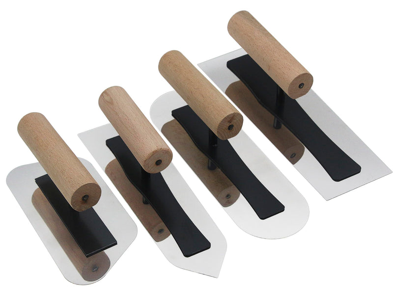 Japanese Venetian Plaster Finishing Trowel Set 4 PC Stainless Steel Art Paint Plastering Hand Tools