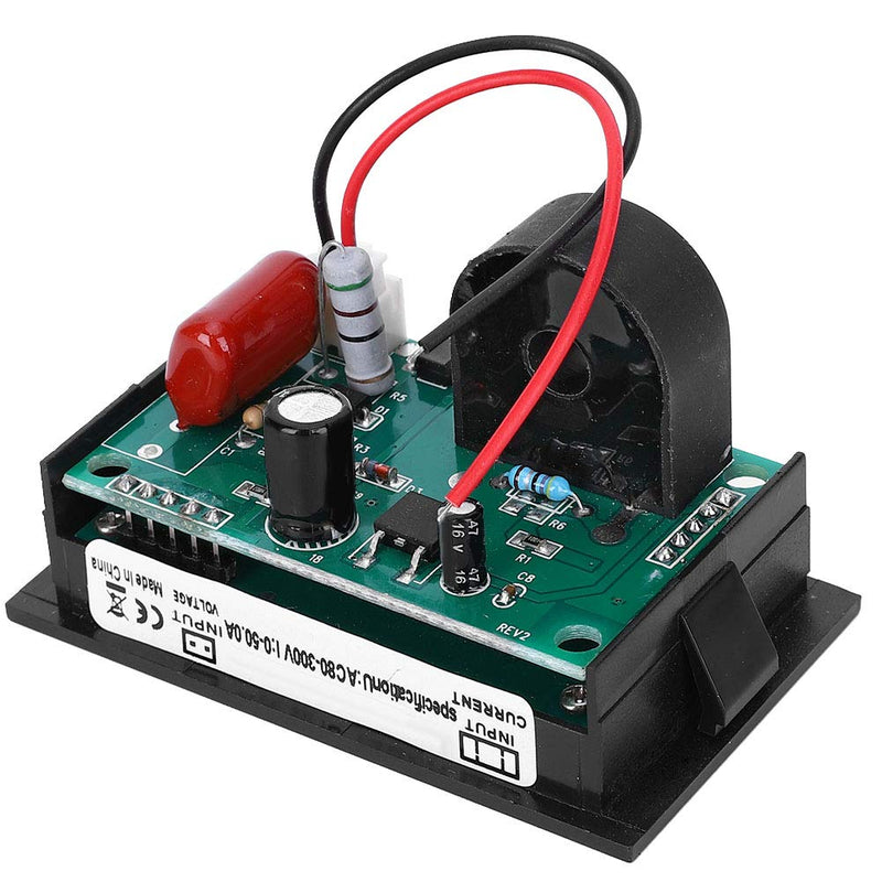 [Australia - AusPower] - Voltmeter Ammeter Dl85-2041 Display Ac Voltage Current Meter Ac80-300v 0-50a with Current Transformer 