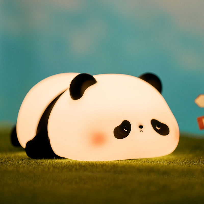 [Australia - AusPower] - VTIGER Panda Night Light for Kids, Rechargeable LED Touch Cute Lamp, Food Grade Silicone, 3 Modes Squishy Panda Night Lamp, Cute Night Light for Nursery Baby Room, Nice Gifts for Kids Girls Boys 