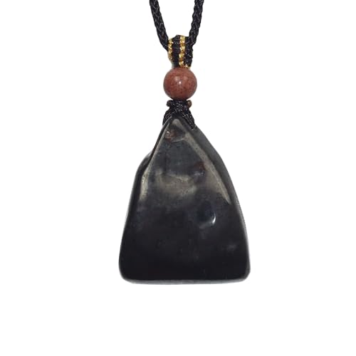 Raw Iron Silicide Meteorite Terahertz Stone Pendant,Iron Silicide Meteorite Tektites Stones Minerals,Irregular Shape