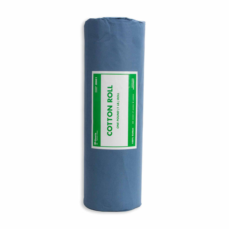 [Australia - AusPower] - Oasis 100% Cotton Roll for Wound Care, Casting and Crafts, Non-Sterile, Soft and Absorbent Cotton in an Easy to Tear & Use Roll, 1- Pound 