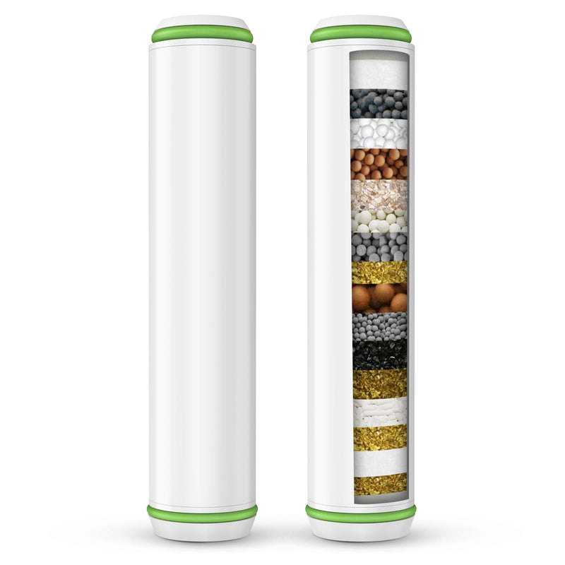 [Australia - AusPower] - Pweran Shower Filter for Handheld Shower Head, 2 Pack 18 Stage Replacement Filters for Hard Water Remove Chlorine and Harmful Substances 