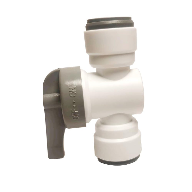 [Australia - AusPower] - Malida 1/2" O.D. Tube Straight Shut Off Valve, Push in to Connect RO Water Filter Tube Fitting, Quick Connector,5pcs. 