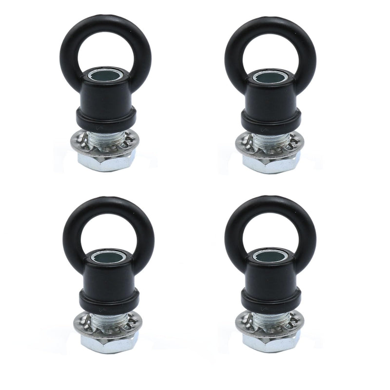 [Australia - AusPower] - Light Fixture Hooks Ring Nuts Lifting Ring Nuts Eye Nuts Lamp Nuts M10 Thread Black Ring Hanging Light Ring Luminaire -4 Set 