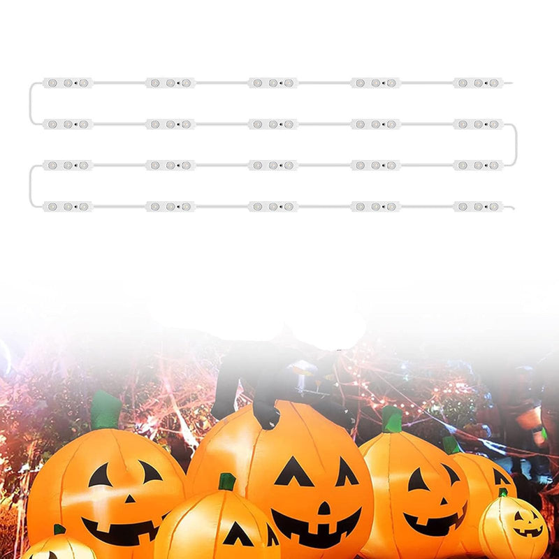 [Australia - AusPower] - 12V White Replacement Lights for Inflatables with Self Adhesive Pad 20Pcs 3 LED - Ideal for Yard Holiday Inflatables, Christmas Blowups 
