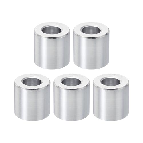 PATIKIL M10 aluminum spacers, 5-piece round metal standoff set with 10.5mm ID, 20mm OD, and 20mm length