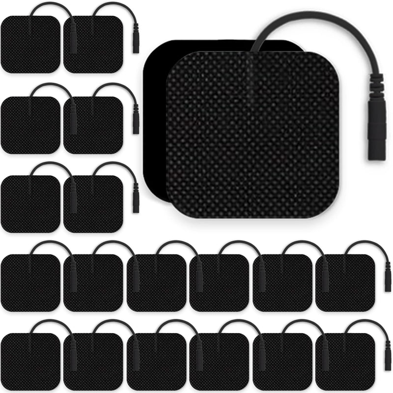 [Australia - AusPower] - TENS Unit Electrode Pads TENS Unit Replacement Pads TENS Pads Replacement Electrodes for TENS Unit Pads Replacement TENS Replacement Pads Compatible with AUVON TENS 7000 Replacement Pads Black 