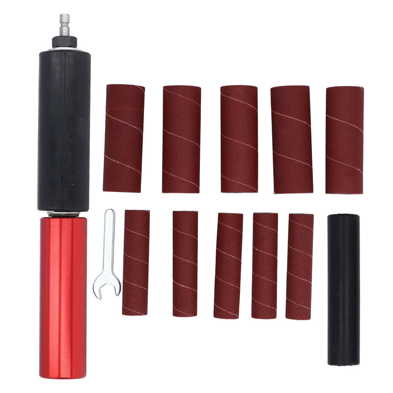 Fafeicy 3/8" Aluminum Alloy Spindle Grinder Adapter Wood Metal Grinding Drum Mandrel