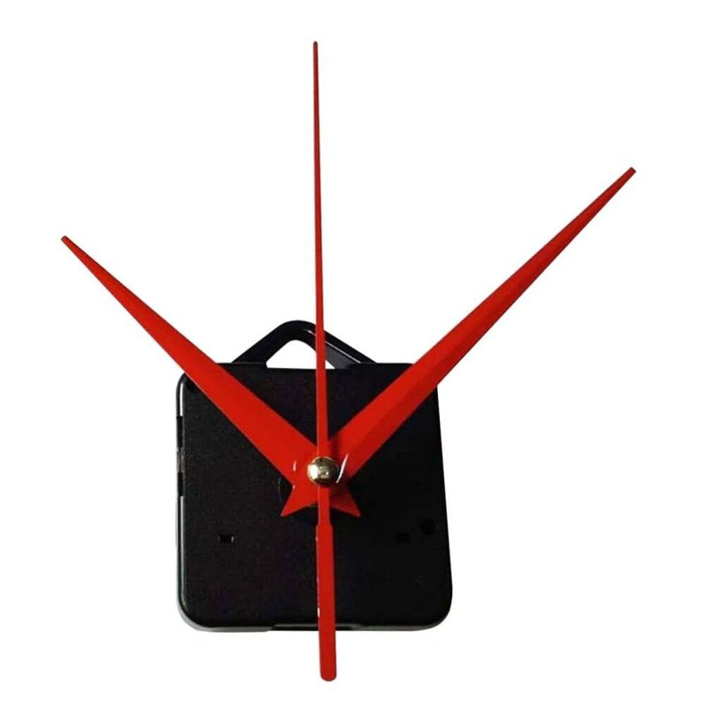 [Australia - AusPower] - Kichvoe Wall Clock Movement Replacement Kits, Silent Clock Mechanism Maintenance DIY Clock Mechanisms Hands Repair Parts Accessories for Home Hotel School Red 