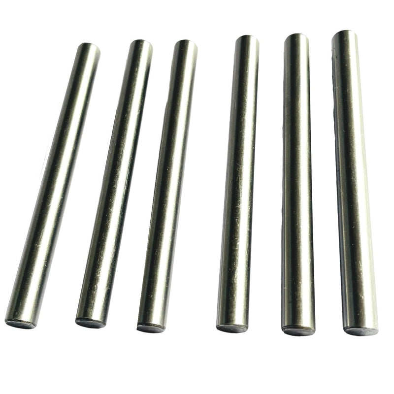 [Australia - AusPower] - 6pcs 3/8 x 4 Dowel Pins,3/8 inch x 4 inch Metal Dowel pins Shelf Pegs 3/8,Support Shelves,Bearings Alloy Steel Wood Bunk Bed peg 3/8 x 4 Inch 