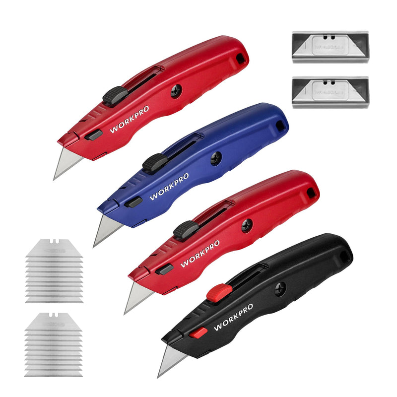 [Australia - AusPower] - 4PCS Utility Knife +20PCS Extra Blades 