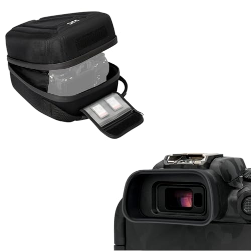 Camera Eyecup + Hard Camera Case: Camera Eyecup with Hard Shell Camera Case