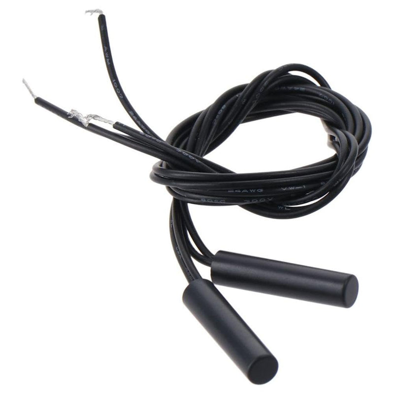 [Australia - AusPower] - 2Pcs Magnetic Switch, Magnetic Sensor, Reed Tube Proximity Sensor Plastic Proximity Switch, Cylindrical Inductive Proximity Sensors for Limit Sensing Safety System 