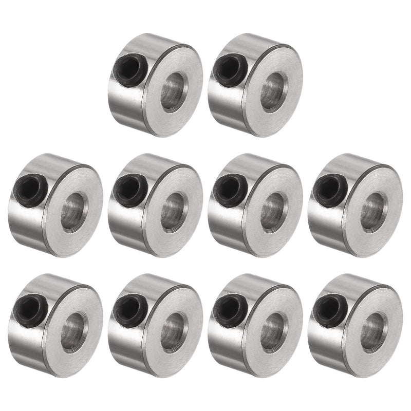 [Australia - AusPower] - uxcell 10pcs Set Screw Collars 3.05mm Bore Shaft Collars, 8mm OD, 4mm Width, Landing Gear Stopper Wheel Collar 