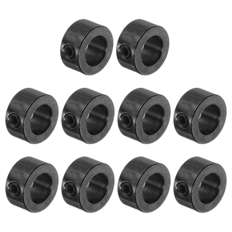 [Australia - AusPower] - uxcell 10pcs Set Screw Collars 8mm ID Shaft Collars, 14mm OD, Gear Stopper Wheel Collar, Black 