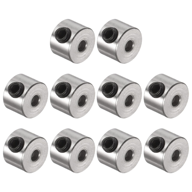 [Australia - AusPower] - uxcell 10pcs Set Screw Collars 2.05mm Bore Shaft Collars, 7mm OD, 5mm Width, Landing Gear Stopper Wheel Collar 