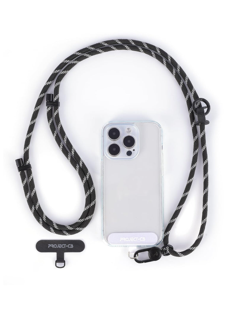 [Australia - AusPower] - project-cb Cell Phone Lanyard 1,Phone Tether Tab 2,Phone Crossbody Strap,Lanyards for Around the Neck,Adjustable Phone Strap Blackshadow-b 