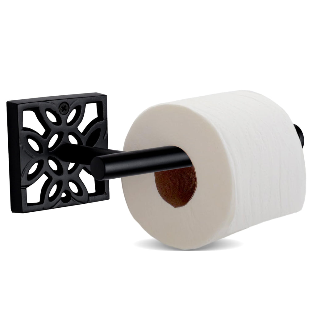 [Australia - AusPower] - Autumn Alley Black Toilet Paper Holder - Modern Black Toilet Paper Holder Wall Mount, Toilet Paper Roll Holder for Bathroom Rustproof Modern Unique Style 