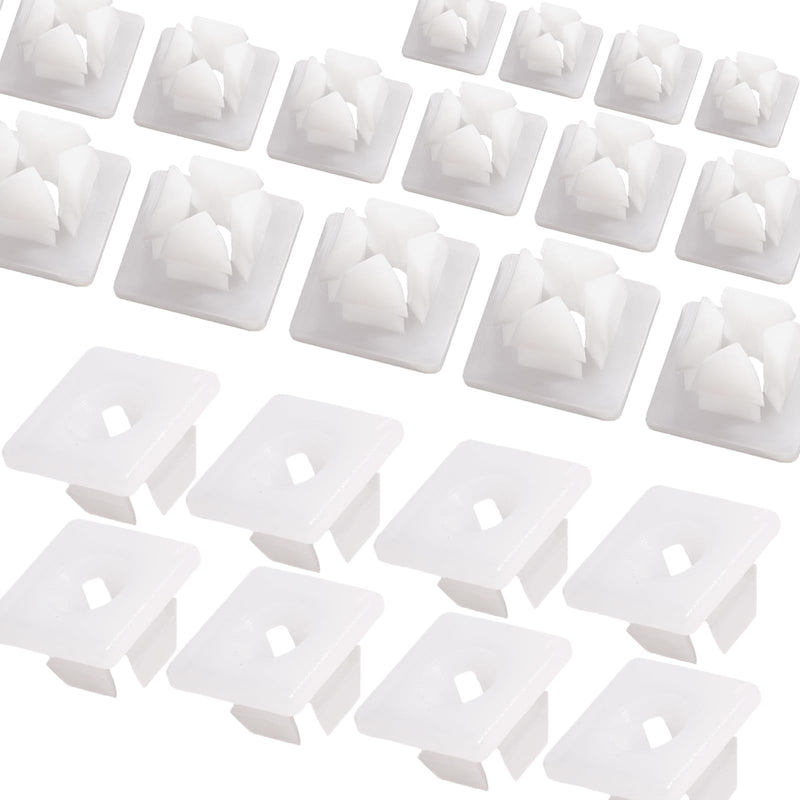 Nylon License Plate Screw 100 Pcs, Retainers for Mounting Cars Front & Back License Plate, Set Tapping Grommet Nut, Rustproof Nylon License Plate Fasteners Kit