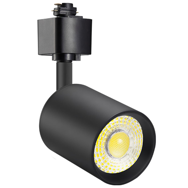 [Australia - AusPower] - VANoopee 10W Dimmable LED Track Lighting Heads H Type Track Light Replacement Fixtures Bright 3000K Warm White Ceiling Spotlight for Accent Task Art, Flicker Free CRI90+ 24Â° 800lm Black, Pack of 1 