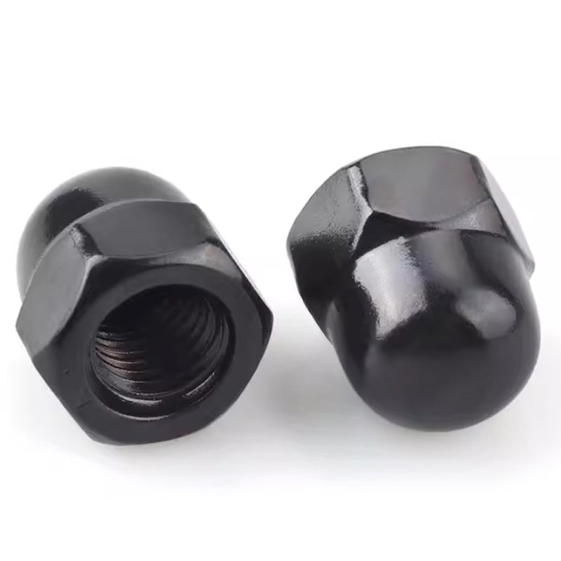[Australia - AusPower] - M6 Black Acorn Cap Nuts, M6-1.0 Black Acorn Nut Stainless Steel 18-8(304), 20Pcs-Pack 
