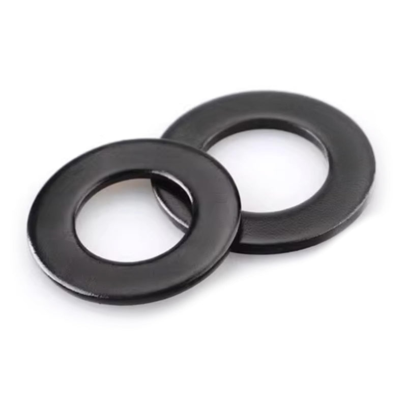 [Australia - AusPower] - M6 Black Flat Washer Stainless Steel, Stainless Flat Washers Black 18-8(304), Pack of 100 M6 Black Stainless 