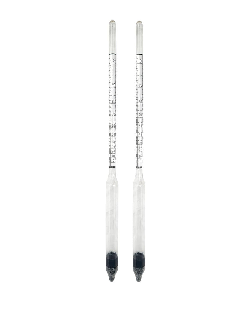 [Australia - AusPower] - Alcohol Hydrometer 0-100% Pack of 2 