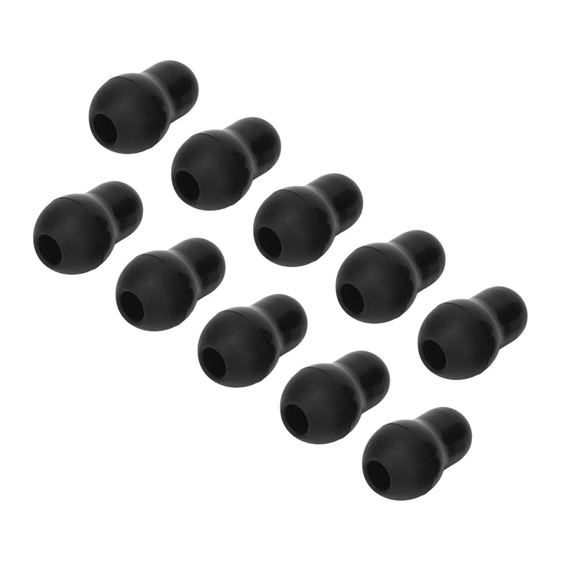 [Australia - AusPower] - 10 Soft Silicone Stethoscope Ear Tips, Mushroom Shape, Replacement Earplugs with 2.5mm Hole Size for 5mm Ear Hooks 