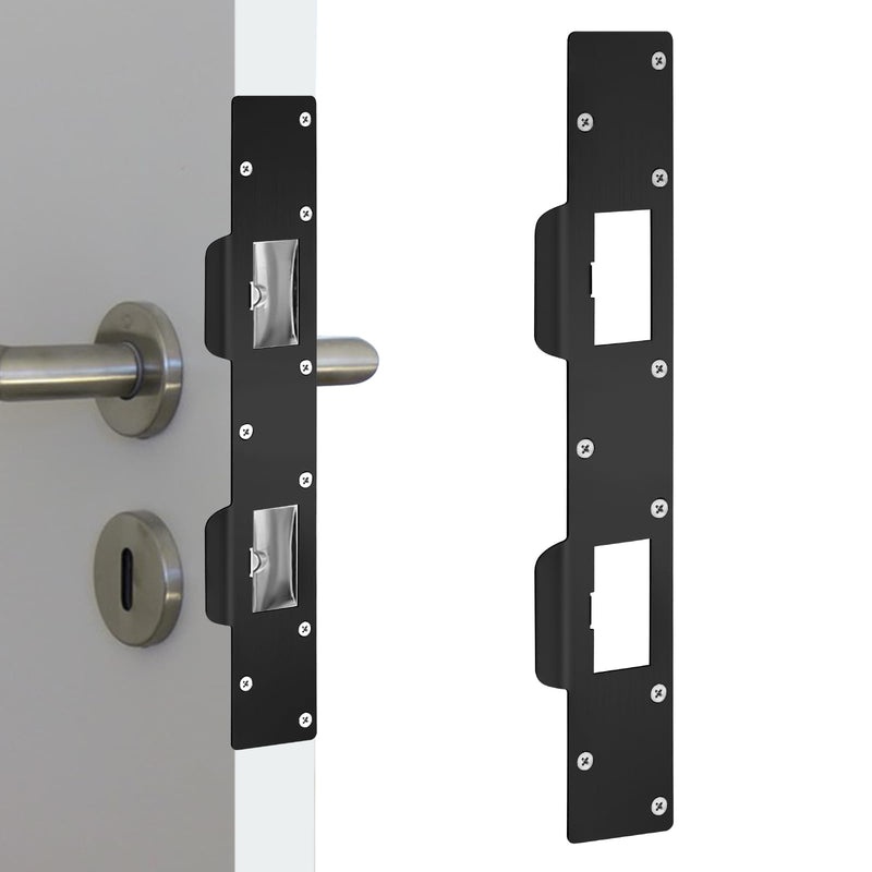 Door Strike Plate Security Strike Plate Door Latch Plate Double Holes ...