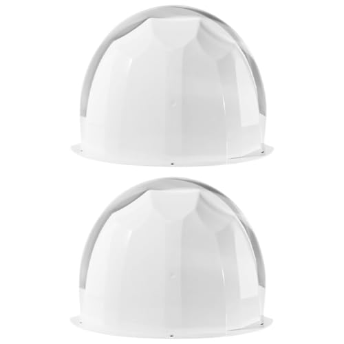 HOMSFOU Outdoor Camera Cover Weatherproof Sun Rain Shield Protective Housing for Security Cameras 11.42X8.27X5.12 Inches Easy Install White