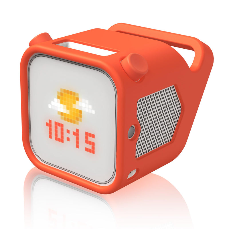 [Australia - AusPower] - Silicone Case for Yoto Player (3rd Gen.), Silicone Protective Sleeve Case Compatible with Yoto Player, Anti-Slip, Bumps and Wear and TearSilicone Skin Cover with Easy-to-Carry Handle - Orange 