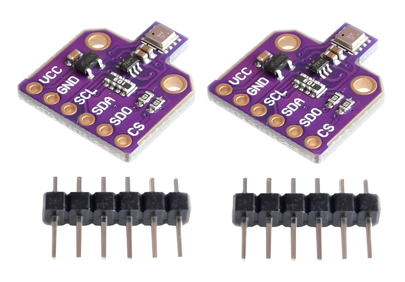 [Australia - AusPower] - 2Pcs BME680 CJMCU-680 Temperature and Humidity Pressure Sensor Module, Low Power Gas, Ultra-Low Pressure Sensor, Height Development Board 