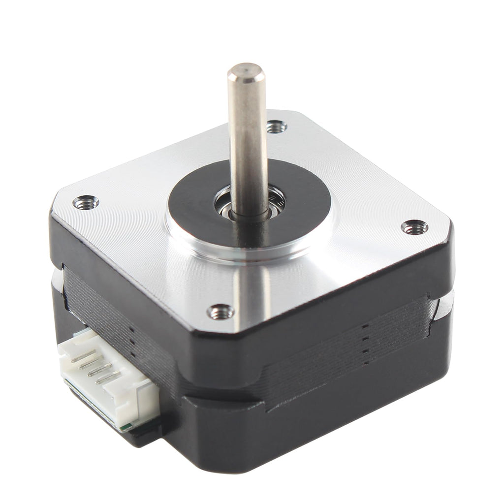 FYSETC 3D Printer Motor - Anycubi Kobrra Extruder Motor Replacement - E Axis Nema 17 Stepper Motor: Small Bipolar 42 Motor 1.8deg 2 Phrase Shaft 22mm 1.0 A Hot End Part No Lead Wire - Pack of 1