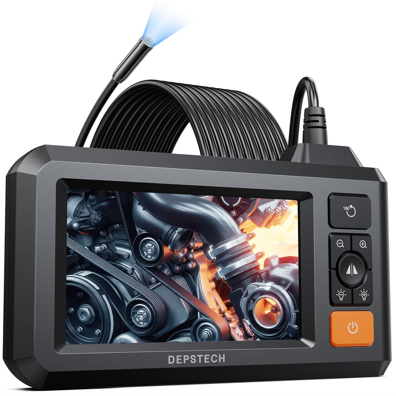 [Australia - AusPower] - Industrial Borescope with DEPSTECH Bluart 3.0 Tech, HD Digital Endoscope Camera Light, IP67 Waterproof Sewer Inspection Camera,16.5FT Semi-Rigid Drain Snake Cable,Cool Gadget Gift,Mechanic Tools(4.3) 