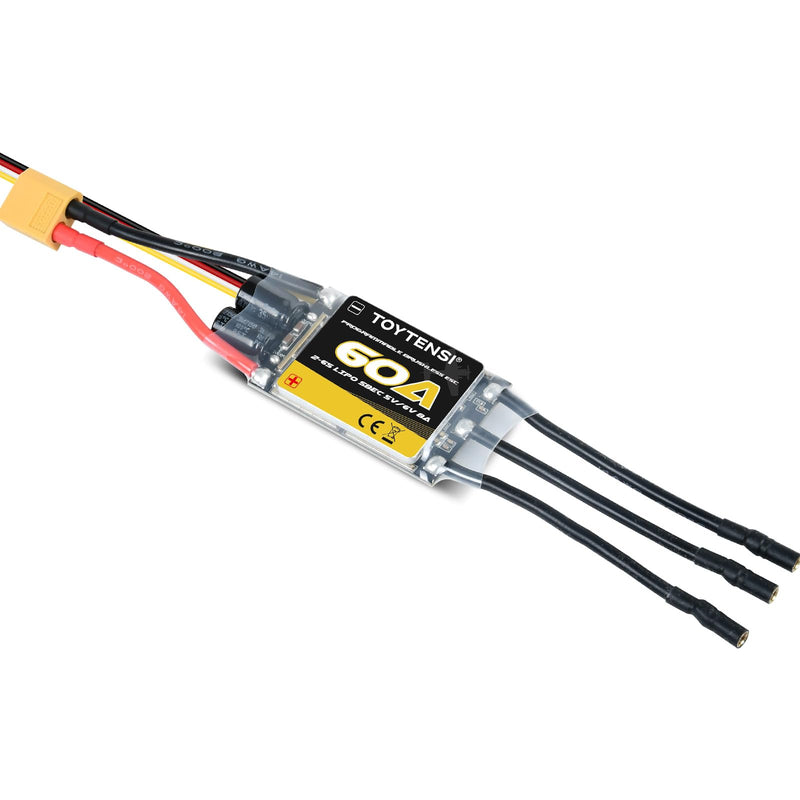 60A 2–6S RC Brushless Motor ESC for RC Plane & Airplane with 5V/6V 8A SBEC 60A