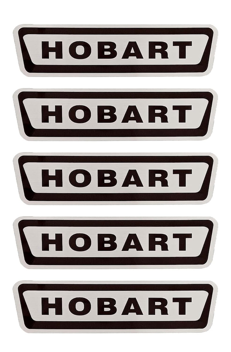 [Australia - AusPower] - HOBART 00-118365 Genuine OEM Replacement Part - Large Metallic Label Set - Pack of 5 (7" x 1.8") 