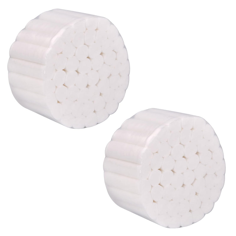 [Australia - AusPower] - 100 Count Dental Gauze Rolls Dental Cotton Rolls for Mouth Highly Absorbent Mouth Gauze Non Sterile 1.5 Inch Rolled Cotton Pads 100 