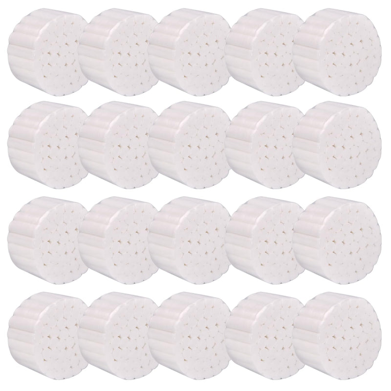 [Australia - AusPower] - Disposable Cotton Rolls 1000 Rolls of White Non-Sterile Cotton Pads 100% Cotton Mouth Rolls Soft and Absorbent Nose Plugs for Kids and Adults 