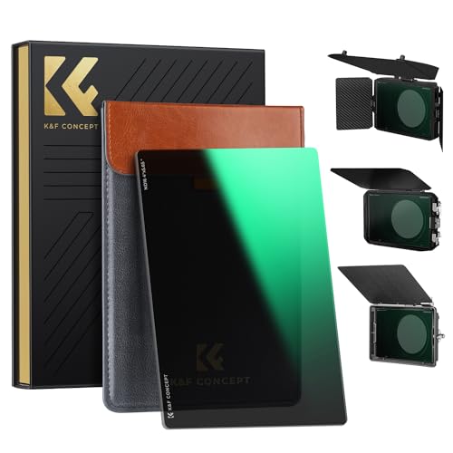 K&F CONCEPT 4" x 5.65" Square ND16 Filter Compatible with Matte Box