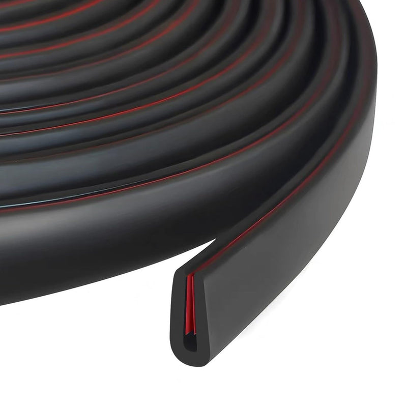 [Australia - AusPower] - Rubber Edge Trim, 1/16" Self Adhesive Flexible U Channel Edge Protecter for Sheet Metal, Car Doors, U Shaped Sharp Edge Protecter, Fit for 1-3/32" Width Edge, Black Color, 10Ft, EPDM Material Fit 1/16" - L10' 