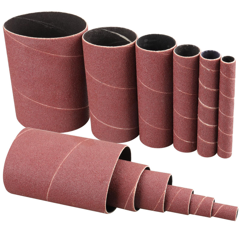 [Australia - AusPower] - Spindle Sander Sleeves,12PCS Oscillating Sanders for Woodworking,120 Grit Sanding Drums for Dremel Rotary Tool, 4-1/2” Length, 1/2”, 3/4”, 1”, 1-1/2”, 2”, 3”Diameter 120 Grit 