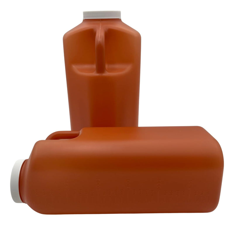 [Australia - AusPower] - Large Urine Collection Container with Spill Proof Screw Lid, 24-Hour Urine Collection Bottle (Pack of 2) 