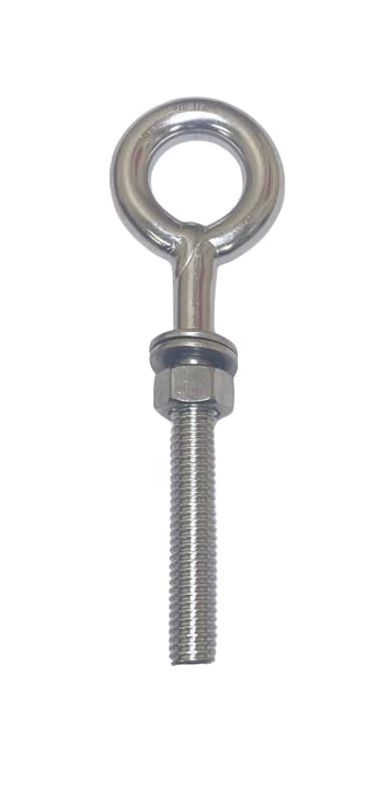 [Australia - AusPower] - US Stainless Stainless Steel 316 Eye Bolt 1/2" x 6" Whitworth Short Thread Marine Grade Pitch of 12 