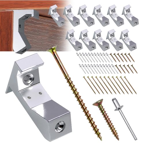 CNQLIS white squeaky floor repair kit with holes, 12-piece braces for 5/8-inch subfloor joists