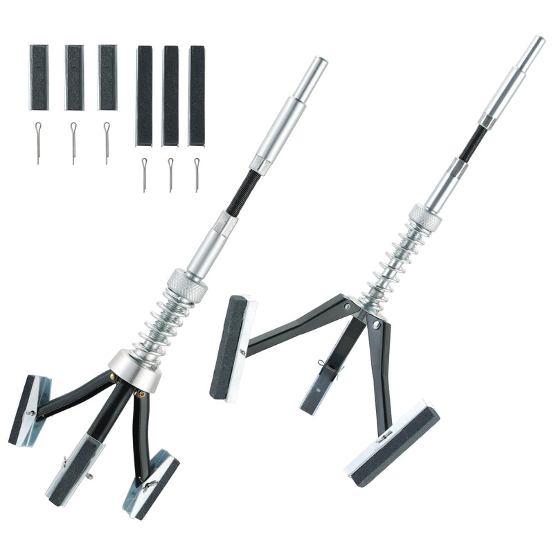 [Australia - AusPower] - 2PCS Engine Cylinder Hone Tool | 1" to 2-3/4" and 1-1/4" to 3-1/2" Diameter Adjustable Deglazer with Extra 6PCS Stones 220 Grit Engine Cylinder Hone Set for Grinding Holes (1-1/8" and 2") 1-1/8" and 2" 